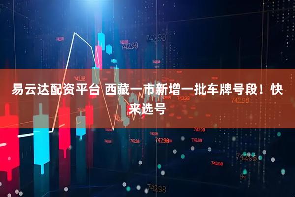 易云达配资平台 西藏一市新增一批车牌号段！快来选号