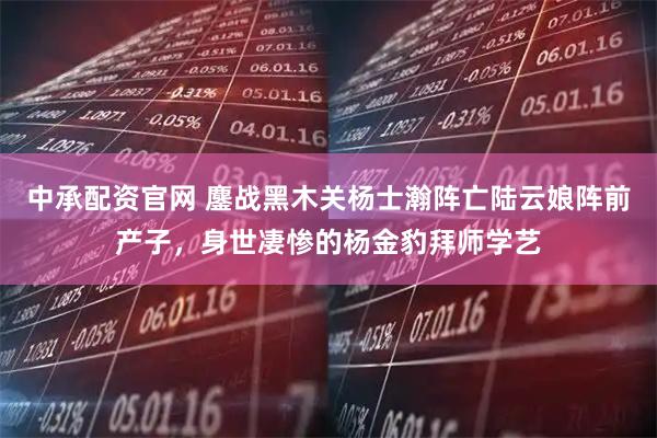 中承配资官网 鏖战黑木关杨士瀚阵亡陆云娘阵前产子，身世凄惨的杨金豹拜师学艺